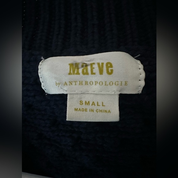 Maeve Navy Blue Knit Cardigan size Small - Picture 7 of 12